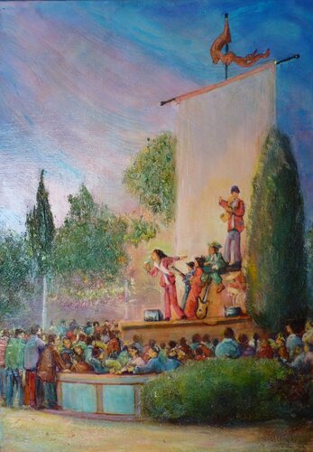 La guinguette de Olivier Brossard, Pintura a la venta en Singulart