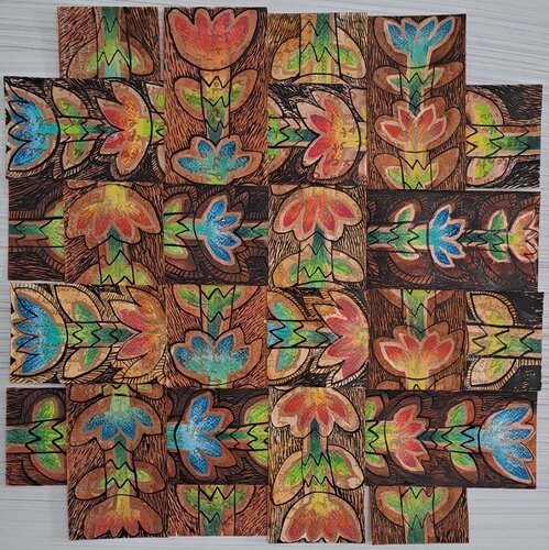 Garden van Audra Brazauskaite, Werk op papier te koop op Singulart