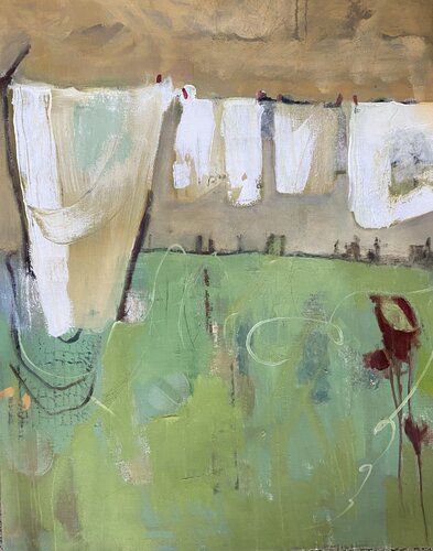 Wäscheleine de Vreni Knott, Pintura a la venta en Singulart