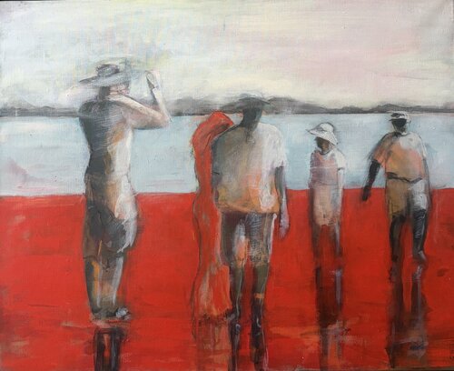 Rote Erde di Vreni Knott, Pittura in vendita su Singulart