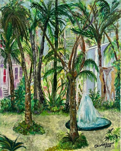 "Tropical Refuge" von Griselda Lechini, Malerei kaufen auf Singulart
