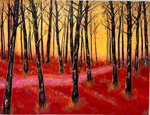 "La Foret Interieure" di Griselda Lechini, Pittura in vendita su Singulart