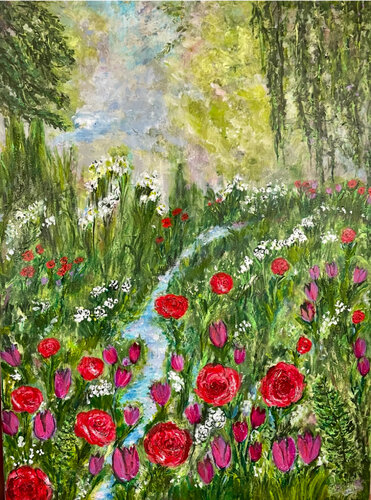 "Blooming" di Griselda Lechini, Pittura in vendita su Singulart