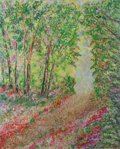 "Whispers of the forest" von Griselda Lechini, Malerei kaufen auf Singulart