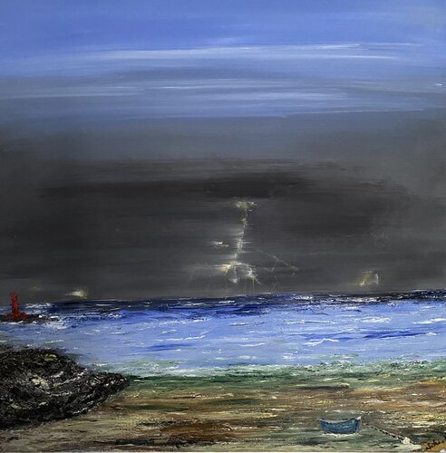 L'orage arrive... di Dan Schaef, Pittura in vendita su Singulart