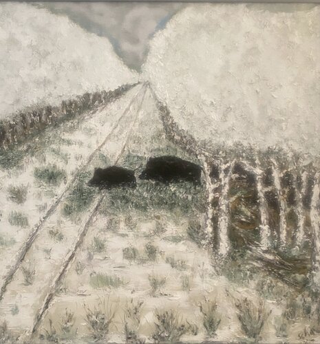 première neige di Dan Schaef, Pittura in vendita su Singulart