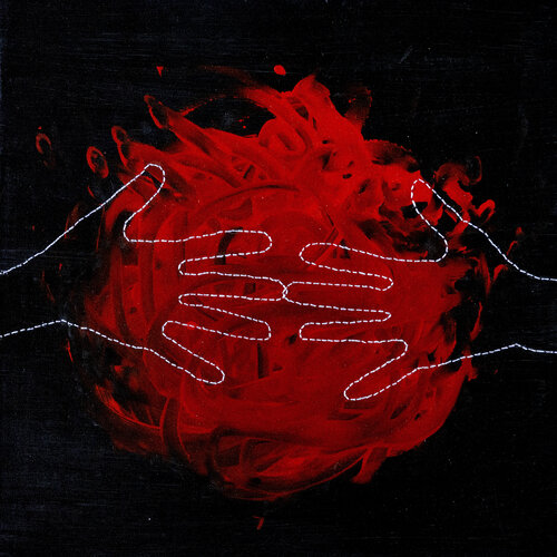 Embracing myself, my past & my chaos van Jana Lulovska, Schilderij te koop op Singulart