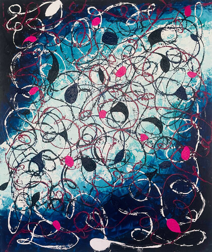 DANCE WITH THE SEA di Vesna Jogan, Pittura in vendita su Singulart