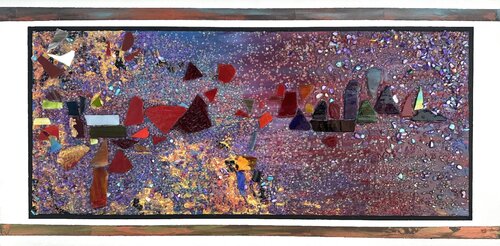 Purple paradise de Julia Roma, Pintura a la venta en Singulart