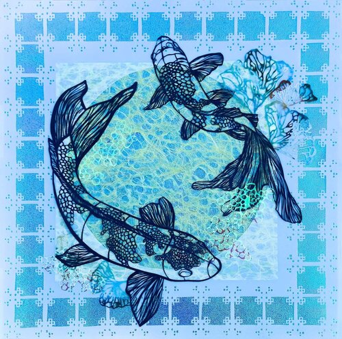 Creatures Under the Moonlit Tide 3 de Delaney MeSun Shin, Obra en papel a la venta en Singulart