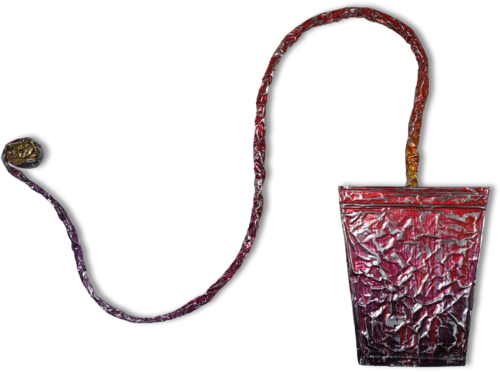 Giant Nature - Red Eruption- (Wall sculpture) van Christoph Robausch, Schilderij te koop op Singulart