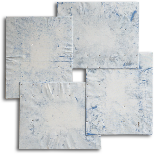 UNSQUARED - Blue and White von Christoph Robausch, Malerei kaufen auf Singulart