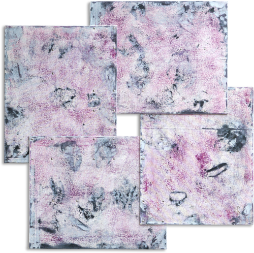 UNSQUARED . Purpleviolett and White di Christoph Robausch, Pittura in vendita su Singulart