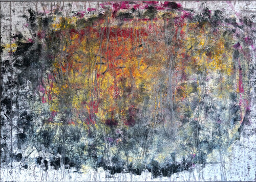 "TRACES OF MAKING ......." (PRIME MOVEMENT - camouflage) van Christoph Robausch, Schilderij te koop op Singulart