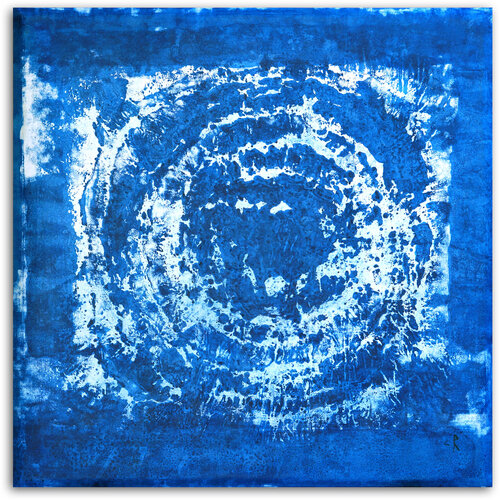 "TRACES OF MAKING ......."  (BLUE HYPERNOVA) van Christoph Robausch, Schilderij te koop op Singulart