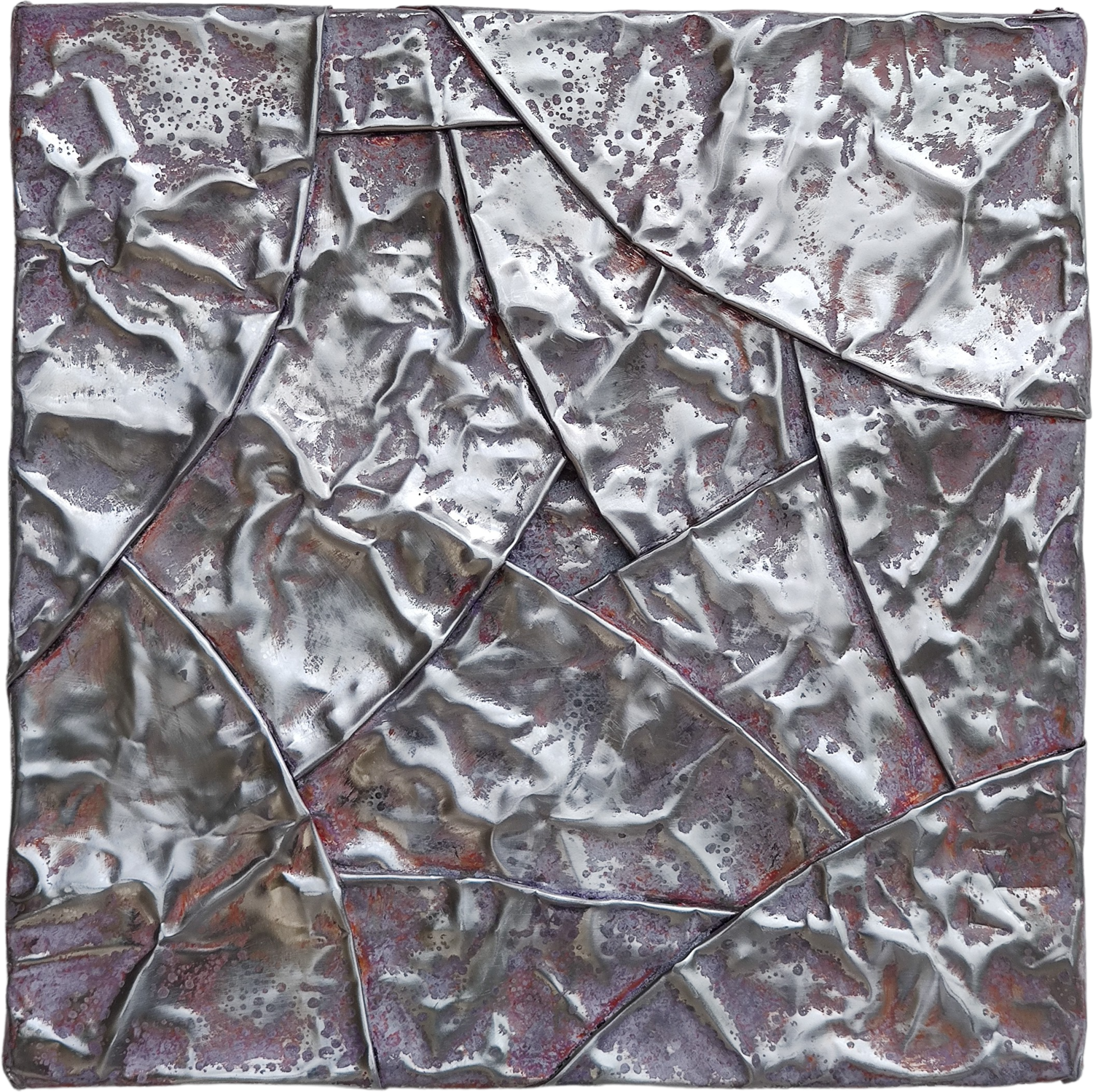 Pink & Raw - Square With Diagonal Fields Christoph Robausch