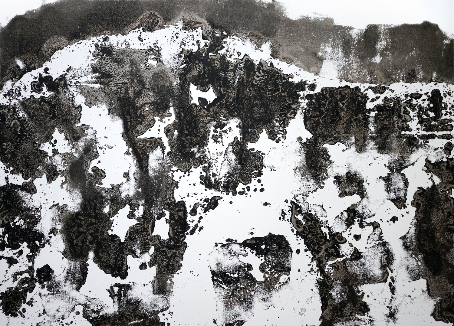 "TRACES OF MAKING (UNBROKEN NIGHT) 12. December 2018" Christoph Robausch Originalgemälde zu verkaufen