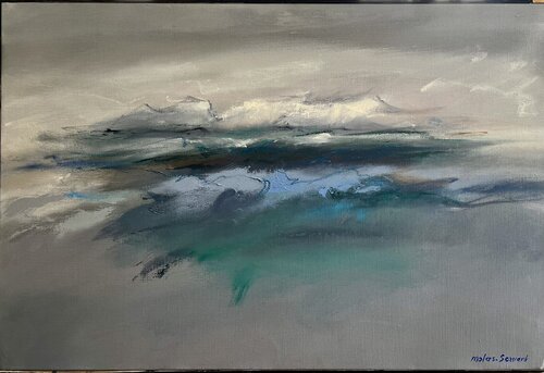 Voyage Blanc 2 par Odile Molas-Servant, Peinture en vente sur Singulart