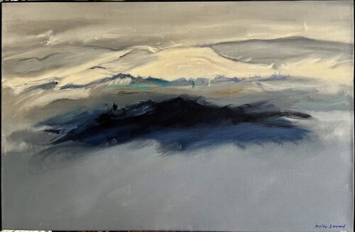 Voyage Blanc 3 par Odile Molas-Servant, Peinture en vente sur Singulart