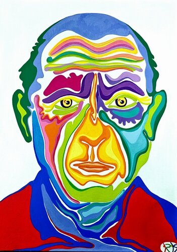 PABLO PICASSO by Carmen Rieger, Painting for Sale on Singulart