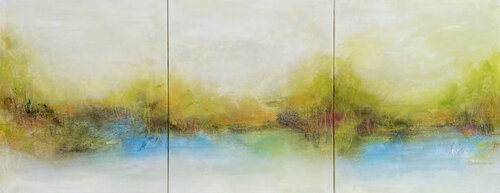Remember those great days - Triptych by Kirsten Schankweiler, Painting for Sale on Singulart