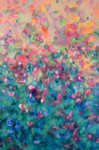 Fortune Garden van Katherine Spiller, Schilderij te koop op Singulart