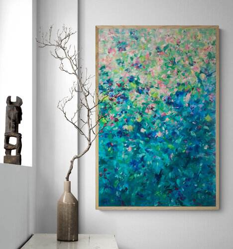 Whimsical Garden van Katherine Spiller, Schilderij te koop op Singulart