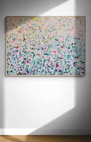 Sunset through the Garden van Katherine Spiller, Schilderij te koop op Singulart