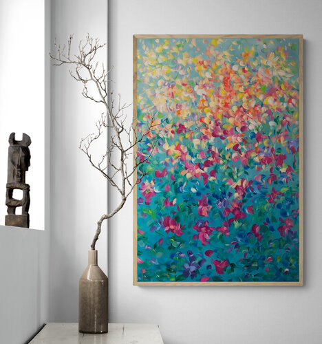 Birds of Paradise van Katherine Spiller, Schilderij te koop op Singulart
