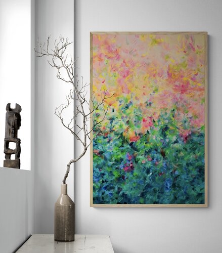 Happiness Lives Here van Katherine Spiller, Schilderij te koop op Singulart