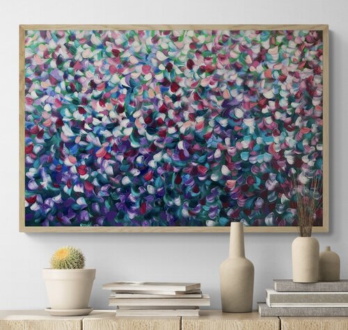 Lavender Fields by Katherine Spiller, Painting for Sale on Singulart