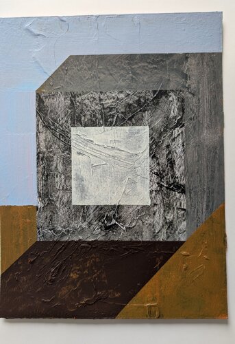 Gray cube by Volodymyr Belyakovych, Painting for Sale on Singulart