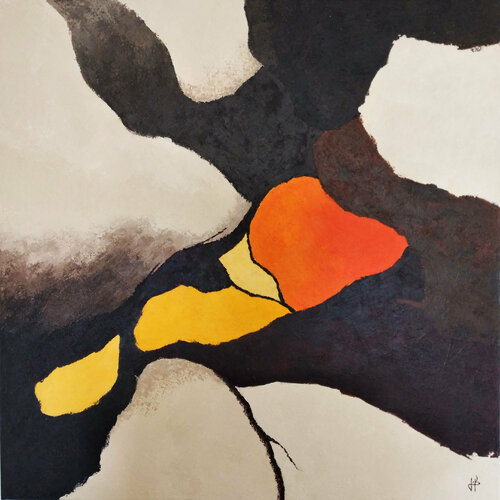 A l'ombre des grands arbres van J-Claude Bernard, Schilderij te koop op Singulart