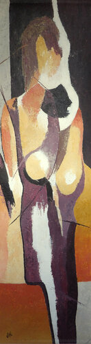Rencontre boisée van J-Claude Bernard, Schilderij te koop op Singulart