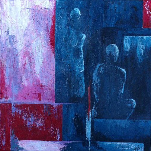 Multiples rencontres van J-Claude Bernard, Schilderij te koop op Singulart