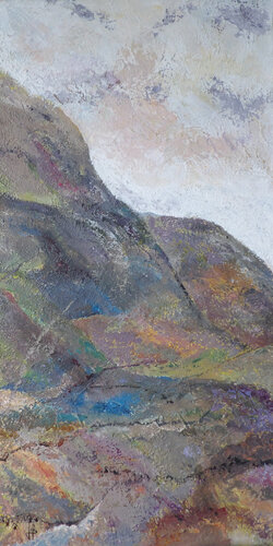 Au pied de la montagne di J-Claude Bernard, Pittura in vendita su Singulart