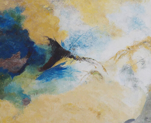 Vers les profondeurs par J-Claude Bernard, Peinture en vente sur Singulart