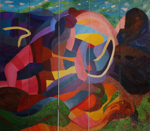 La sieste by J-Claude Bernard, Painting for Sale on Singulart