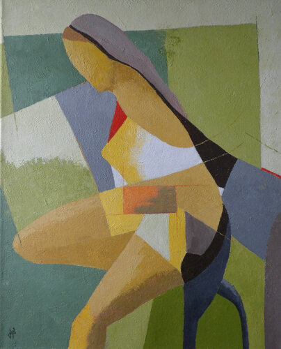 La pose von J-Claude Bernard, Malerei kaufen auf Singulart