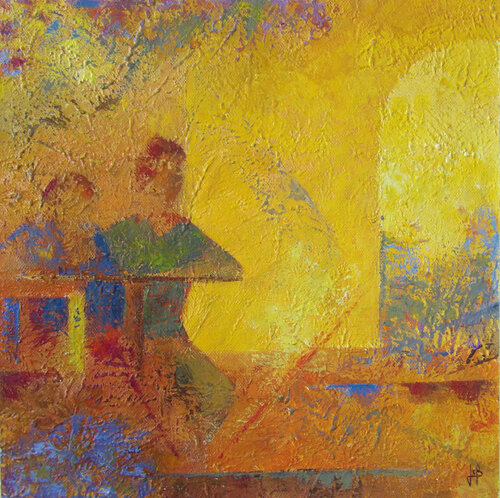 A la terrasse di J-Claude Bernard, Pittura in vendita su Singulart