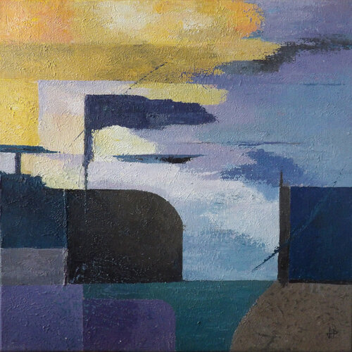 Le port de Saint Pierre van J-Claude Bernard, Schilderij te koop op Singulart