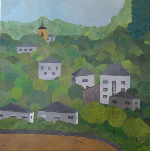 Un village bien tranquille de J-Claude Bernard, Pintura a la venta en Singulart