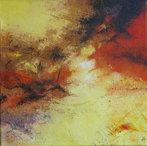 Chemin sans fin by J-Claude Bernard, 油畫 for Sale on Singulart