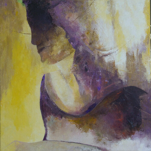 Pause par J-Claude Bernard, Peinture en vente sur Singulart