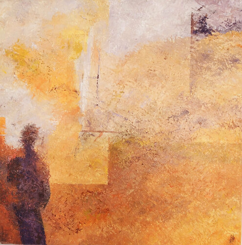 Errance dans la ville par J-Claude Bernard, Peinture en vente sur Singulart