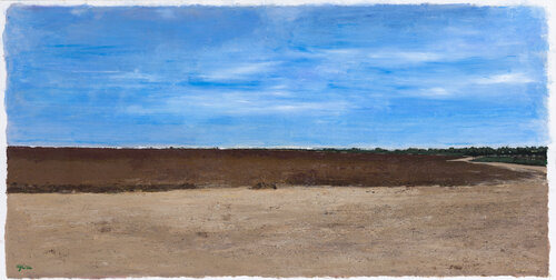 Arie Azene Desert Landscape (#1173) Original Acrylic on Canvas par Art Time Gallery, Peinture en vente sur Singulart