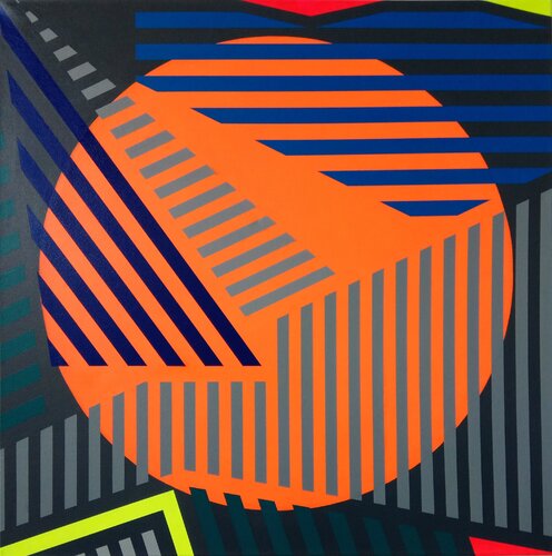 Cerchio arancione van Wio Karstens, Schilderij te koop op Singulart