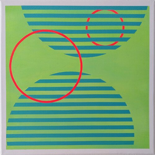 Segmenti di cerchio blu 1 von Wio Karstens, Malerei kaufen auf Singulart