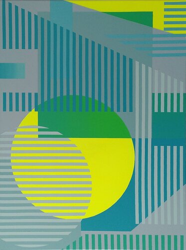 Aspetti geometrici 5 by Wio Karstens, 油畫 for Sale on Singulart