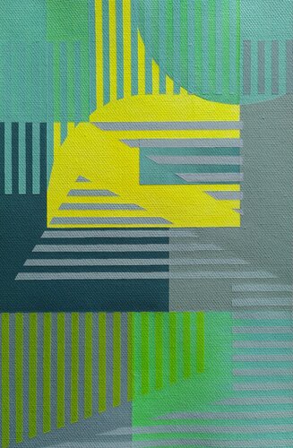 Geometria in verde 4 von Wio Karstens, Malerei kaufen auf Singulart